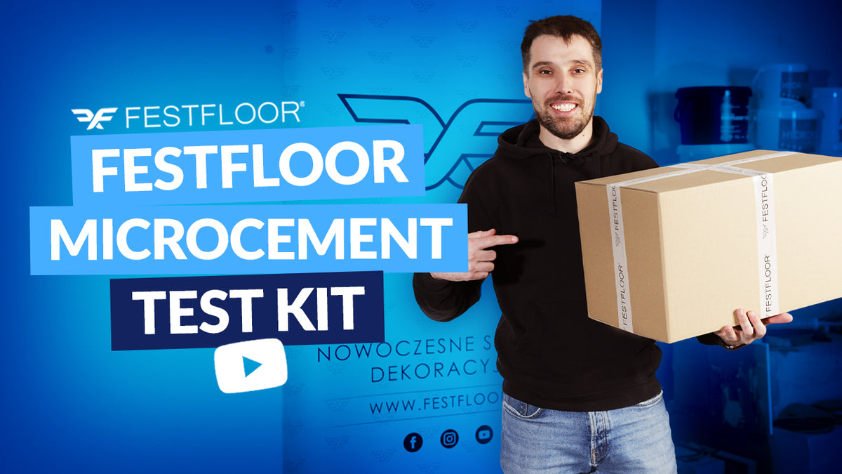 Zestaw testowy mikrocementu FESTFLOOR. Idealny na próbki