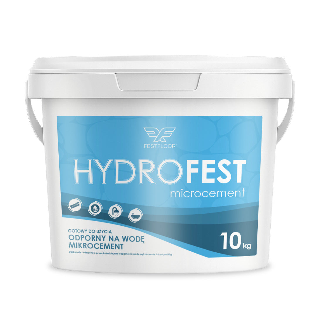 Zestaw mikrocementu na ściany z płytkami w łazience HYDROFEST - 10m²