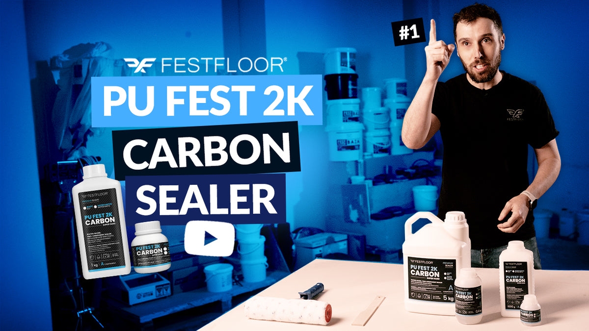Jaki lakier do mikrocementu? Oto PU FEST 2K CARBON – właściwości, mieszanie, aplikacja